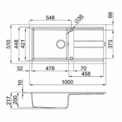 Best 480 Elleci 1 Bowl Granite Kitchen Sink - All Colours -Build4less Shop Best480Elleci1BowlGraniteKitchenSink AllColours 5a45737e f212 4a29 9931 423d30d1e3ee