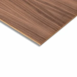 Black Walnut Veneered MDF 2 Sides Crown Cut - 2440mm X 1220mm X 19mm