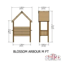 Blossom Arbour - 4ft X 2ft (Pressure Treated) -Build4less Shop BlossomArbourMFT 700x 3319c92e 09f6 423d 9beb 7f5cd3556cd0
