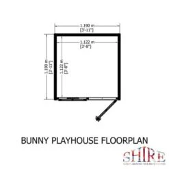 Bunny Playhouse - All Sizes -Build4less Shop BunnyPlayhouseFLOORPLAN 700x e5bdddd3 36c0 4c39 9beb 386a047a9b7b