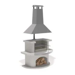 Buschbeck Venedig Masonry BBQ With Stainless Steel Hood -Build4less Shop BuschbeckVenedigMasonryBBQwithStainlessSteelHood 3copy