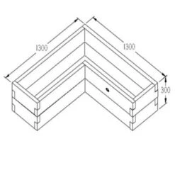 Forest Caledonian Corner Raised Bed -Build4less Shop CAL130130 3 1