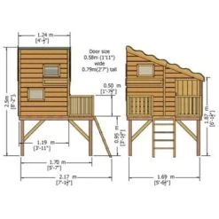 Command Post Playhouse - All Sizes -Build4less Shop COPL0604DSL 1AA 5 1