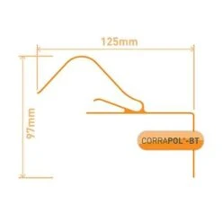 Corrapol-BT Rigid Rock N Lock Side Flashing Range -Build4less Shop CORRAPOL BT ROCK N LOCK FLASHING 500px V1.01 T