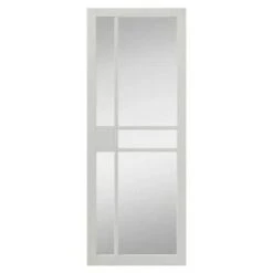City White Painted Clear Glazed Internal Door - All Sizes