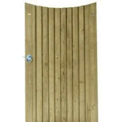 Concave Featherboard Gate Inc Posts And Fittings - 1.75m X 1m