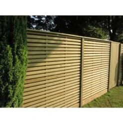 Frameless Venetian Hit And Miss Fence Panel - All Sizes -Build4less Shop Contemporaryslattedstylegardenfencingpanels