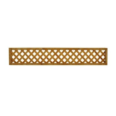 Forest Diamond Lattice Fence Topper - 6ft X 1ft 1 Forest Diamond Lattice Fence Topper - 6ft X 1ft