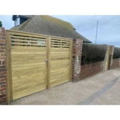 Canterbury Combi Gate Inc Post And Fittings - 1.93m X 1m -Build4less Shop Doubleleafgardengatesprotectingdriveway