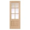 Traditional Dove Oak Glazed Internal Door - All Sizes