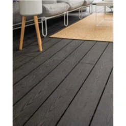 DDecks DuroDual Composite Reversible Decking Board (Hollow) 145mm X 21mm X 3.6m - All Colours -Build4less Shop DuroDualAfricanCharcoalfront 1