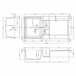 Easy 475 Granite Composite 1.5 Bowl Kitchen Sink - All Colours -Build4less Shop EASY475