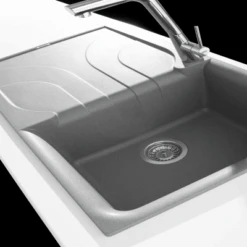 Ego 400 Elleci Granite 1 Bowl Kitchen Sink - All Colors -Build4less Shop EGO400TT 2