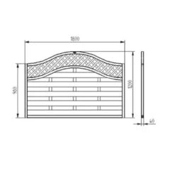 Forest 6ft X 3ft Pressure Treated Decorative Europa Prague Fence Panel -Build4less Shop EGSP2 4 1 633a1d99 e802 44ef b0cd afbc9e360364