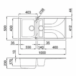 Ego 475 Elleci Granite 1.5 Bowl Kitchen Sink - All Colours -Build4less Shop Ego475ElleciGranite1.5BowlKitchenSink AllColours 7268fae2 7f51 4f93 b948 d86ab48d0240