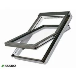 Fakro FTW-V White Acrylic Coated Pine Centre Pivot Window - All Sizes