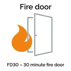 Canterbury Textured White Primed Internal Fire Door FD30 - All Sizes -Build4less Shop FD30 65e52b86 9c9e 4486 b302 1c41d31744e8