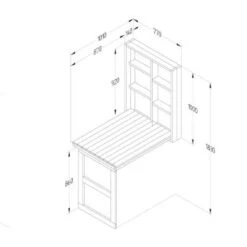 Forest Fold Down Wooden Garden Bar -Build4less Shop FDGBAR 10 1024x1024 1