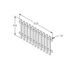 Forest 6ft X 3ft Pale Picket Fence Panel -Build4less Shop FP30 4 1