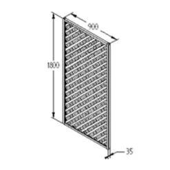 Forest Rosemore Lattice 180cm X 90cm -Build4less Shop FRLATT63 6 1