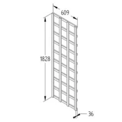 Forest Heavy Duty Trellis 183cm X 61cm -Build4less Shop FT62 5 1