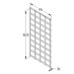 Forest Heavy Duty Trellis 183cm X 91cm -Build4less Shop FT63 5 1