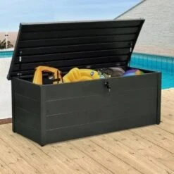 Falcon Heavy Duty Garden Storage Box - Dark Grey - All Sizes -Build4less Shop Falcon 500L Heavy Duty Garden Storage Box Dark Grey Falcon 1692794953705
