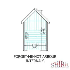 Forget Me Not Arbour - 4ft X 2ft (Pressure Treated) -Build4less Shop Forget Me NotArbourA06341INTERNALS 700x 111965d9 de08 4efa b467 32674dbca83a