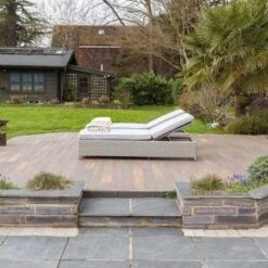 Fiennes Luxury Sun Lounger And Table Set -Build4less Shop GF BR 2LST 2