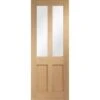 Malton Shaker Internal Oak Door With Clear Glass - All Sizes