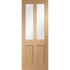 Malton Shaker Internal Oak Door With Clear Glass - All Sizes