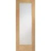 Pattern 10 Unfinished Internal Oak Door With Obscure Glass