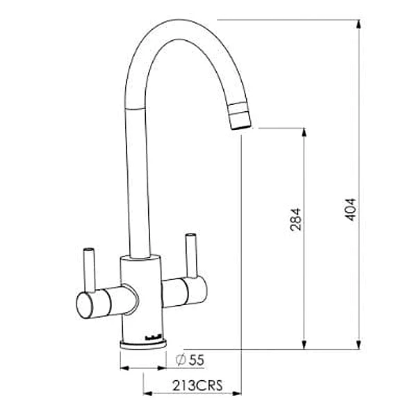 Genesis Brushed Nickel Kitchen Tap 4 Genesis Brushed Nickel Kitchen Tap - Image 4
