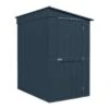 Globel Lean-To Metal Garden Shed - Anthracite Grey - All Sizes