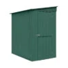Globel Lean-To Metal Garden Shed - Green - All Sizes