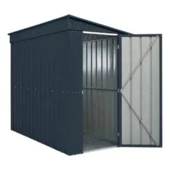 Globel Lean-To Metal Garden Shed - Anthracite Grey - All Sizes -Build4less Shop Globel 4x8ft Lean To Metal Garden Shed Anthracite Grey Globel 1692795006818