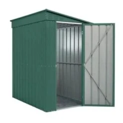 Globel Lean-To Metal Garden Shed - Green - All Sizes -Build4less Shop Globel 4x8ft Lean To Metal Garden Shed Heritage Green Globel 1692795014591