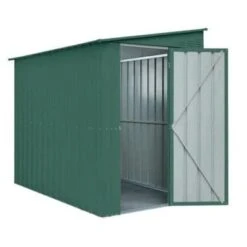 Globel Lean-To Metal Garden Shed - Green - All Sizes -Build4less Shop Globel 4x8ft Lean To Metal Garden Shed Heritage Green Globel 1692795017215