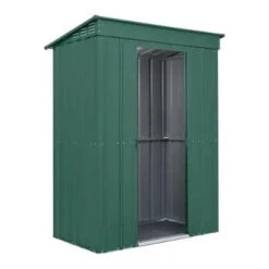 Globel Pent Metal Garden Shed -Build4less Shop Globel 5x3ft Pent Metal Garden Shed Green Globel 1692795050617