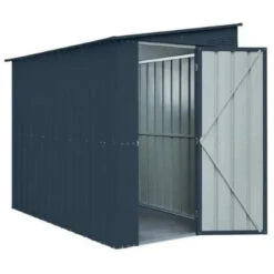 Globel 5ft X 8ft Lean-To Metal Garden Shed - All Colours -Build4less Shop Globel 5x8ft Lean To Metal Garden Shed Anthracite Grey Globel 1692795057453