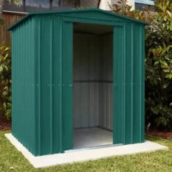 Globel Apex Metal Garden Shed - Green - All Sizes -Build4less Shop Globel 6x3ft Apex Metal Garden Shed Green Globel 1692795077957