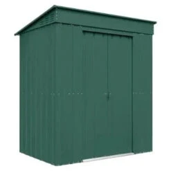 Globel Pent Metal Garden Shed -Build4less Shop Globel 6x4ft Pent Metal Garden Shed Green Globel 1692795163667