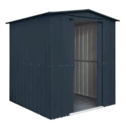Globel Apex Metal Garden Shed - Grey - All Sizes -Build4less Shop Globel 6x6ft Apex Metal Garden Shed Grey Globel 1692797242825