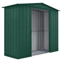Globel Apex Metal Garden Shed - Green - All Sizes -Build4less Shop Globel 8x3ft Apex Metal Garden Shed Green Globel 1692795208201