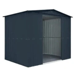 Globel Apex Metal Garden Shed - Grey - All Sizes -Build4less Shop Globel 8x6ft Apex Metal Garden Shed Grey Globel 1692797253467
