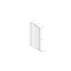 Forest Heavy Duty Dome Top Tongue & Groove Gate X 6ft (h) -Build4less Shop HDCTG1890 4 1