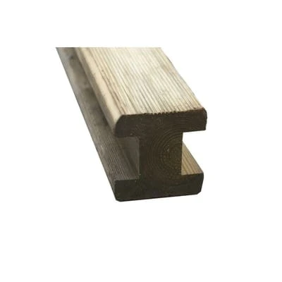 Forest Reeded Slotted Post 8ft (240cm X 9.4cm X 9.4cm) 1 Forest Reeded Slotted Post 8ft (240cm X 9.4cm X 9.4cm)