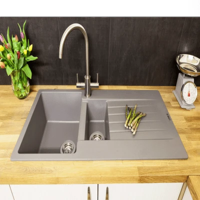 Harlem 1.5 Bowl Granite Composite Kitchen Sink - All Colours 6 Harlem 1.5 Bowl Granite Composite Kitchen Sink - All Colours - Image 6