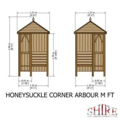 Honeysuckle Corner Arbour - 4ft X 4ft (Pressure Treated) -Build4less Shop HoneysuckleCornerArbourMFTTEMPLATE 700x e65e8e9c 4f2e 4840 95dc eec5f453b247