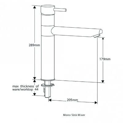 Hudson Single Lever Mixer Kitchen Tap 2 Hudson Single Lever Mixer Kitchen Tap - Image 2